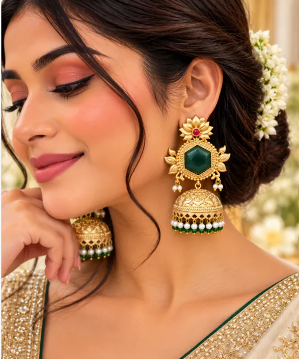Premium_Gold-Plated_Monalisa_Stone_Jhumki_Earrings