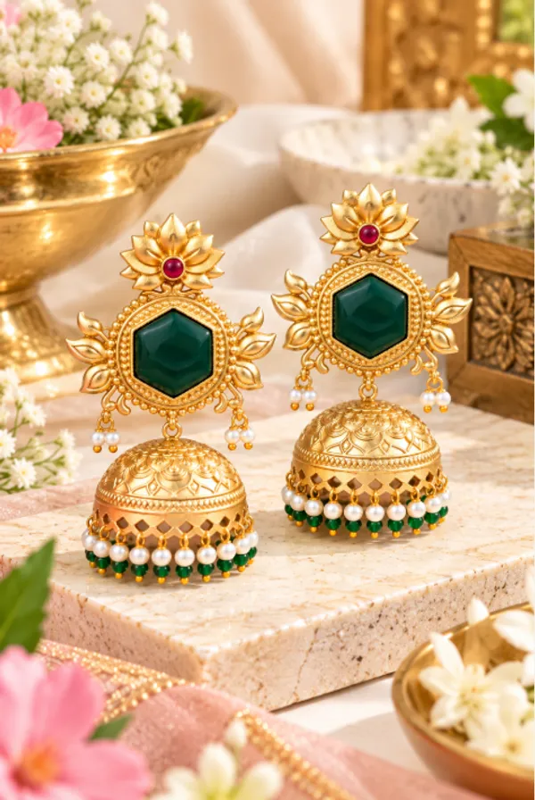 Premium_Gold-Plated_Monalisa_Stone_Jhumki_Earrings