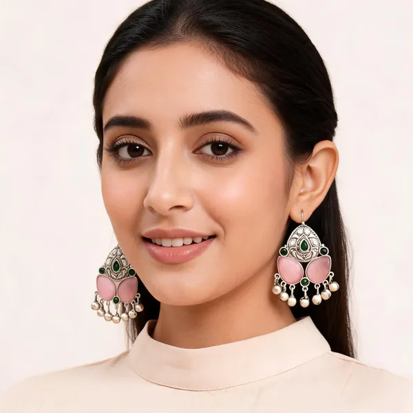 Silver_Oxidised_Statement_Drop_Earrings_For_Women
