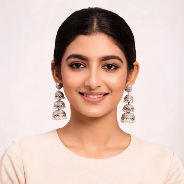 Silver_Oxidized_Jhumka_Earrings_For_Women