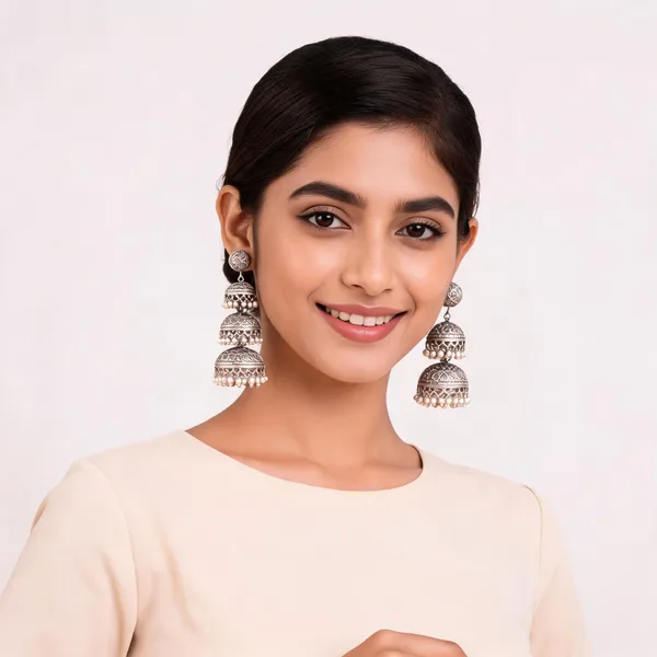 Silver_Oxidized_Jhumka_Earrings_For_Women