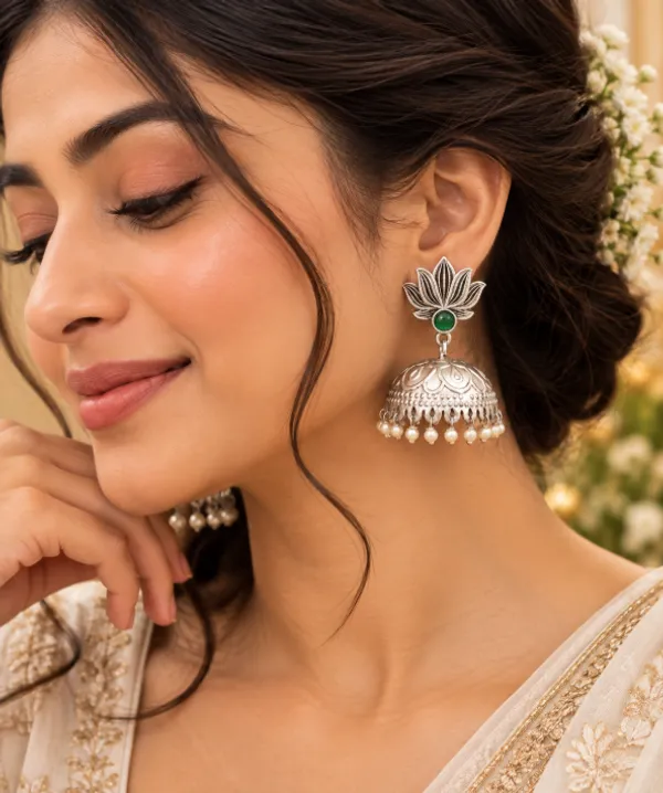 Timeless_Lotus_Jhumki_Earrings