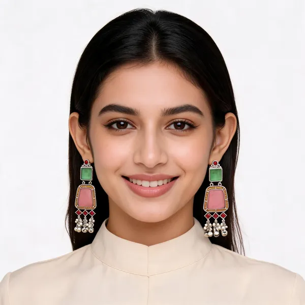 Multicolour_Statement_Drop_Earrings_For_Women