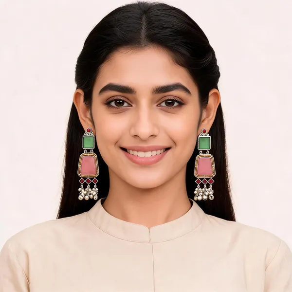 Multicolour_Statement_Drop_Earrings_For_Women