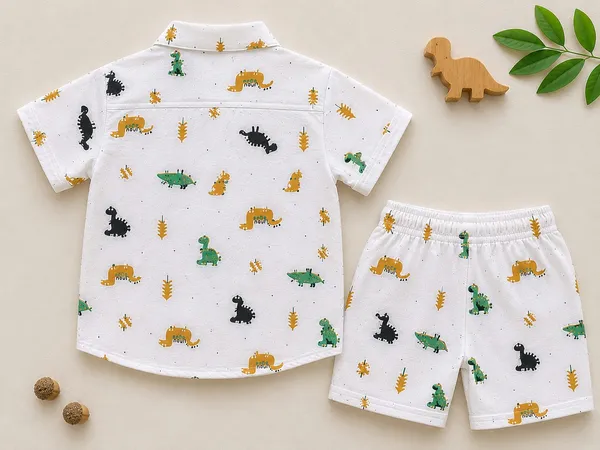 Dino_Print_Cotton_Shirt_&_Shorts_Set_for_Boys_–_Stylish_Summer_Co-Ord_Set