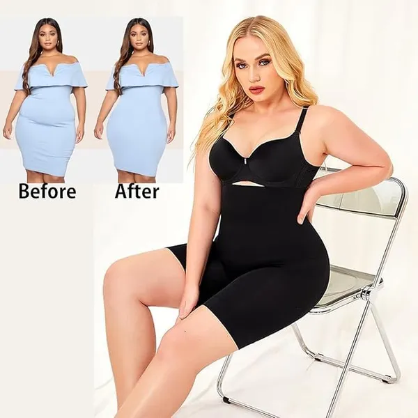 Black_Nylon_Tummy_Control_Shapewear_Tummy_Tucker_For_Women