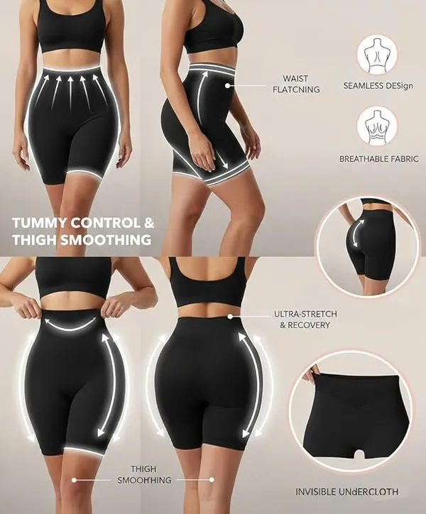 Black_Nylon_Tummy_Control_Shapewear_Tummy_Tucker_For_Women