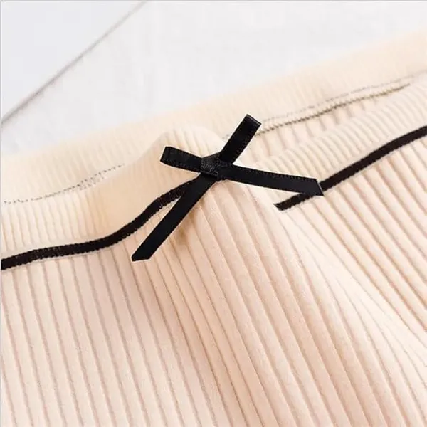 Assorted_Cotton_Blend_Mid-Waist_Bow_Panties_For_Women