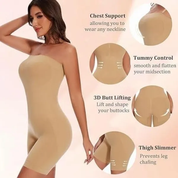 Assorted_Nylon_Strapless_Butt-Lifting_Tummy_Tucker_Bodysuit_For_Women