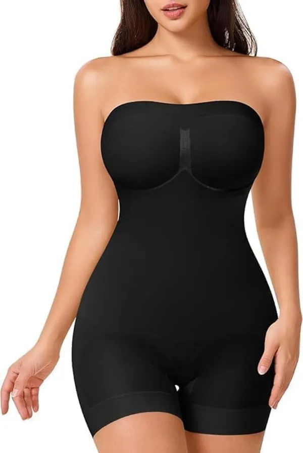 Assorted_Nylon_Strapless_Butt-Lifting_Tummy_Tucker_Bodysuit_For_Women