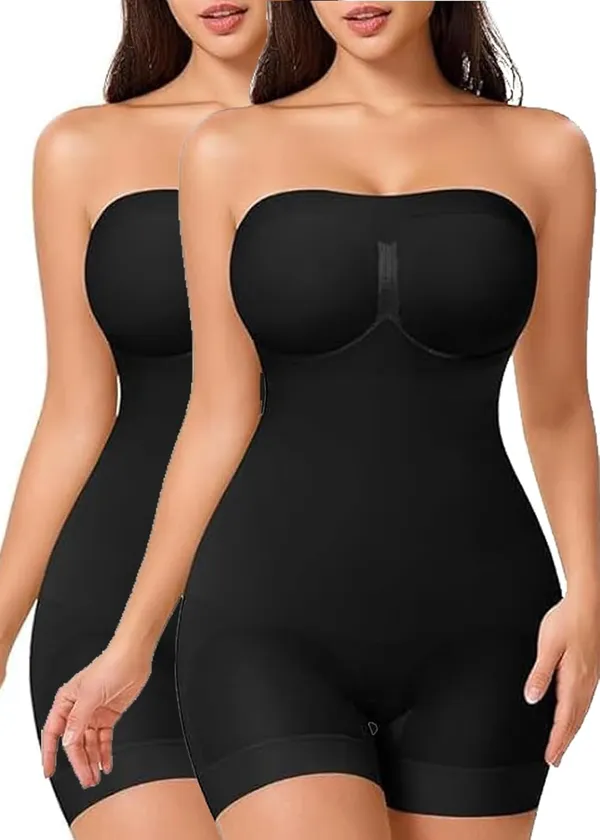 Black_Nylon-Spandex_Strapless_Bodysuit_Tummy_Tucker_For_Women
