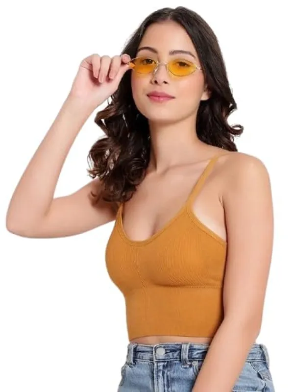 Orange_Cotton_Padded_Sports_Bra_For_Women