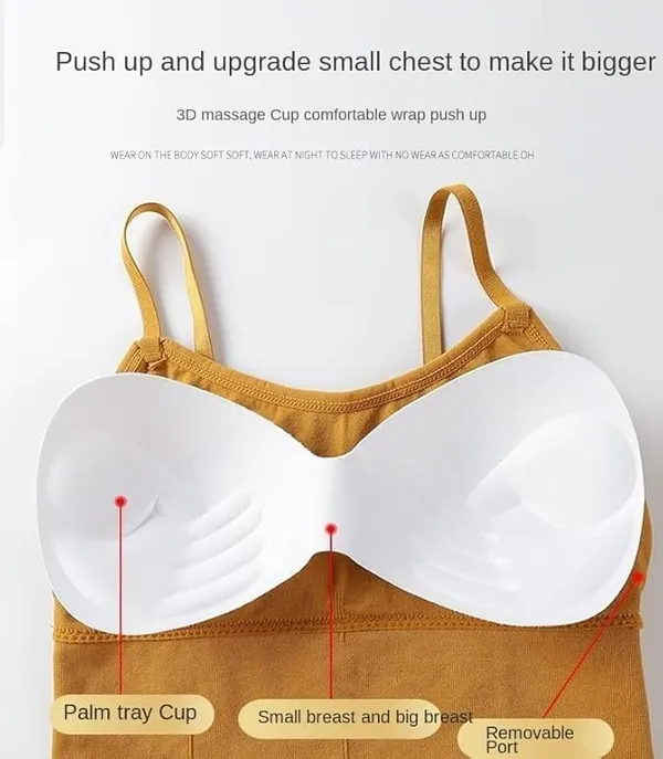 Orange_Cotton_Padded_Sports_Bra_For_Women