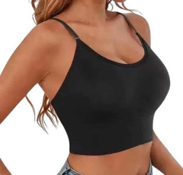 Black_Cotton_Padded_Sports_Bra_For_Women