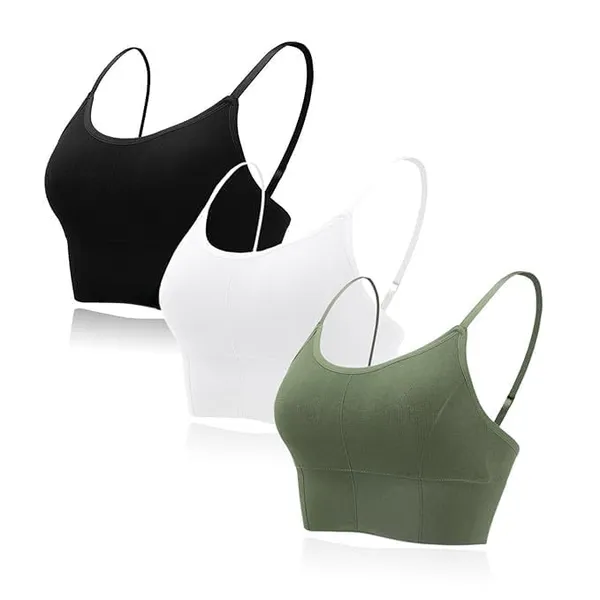 Black_White_Green_Cotton_Padded_Sports_Bra_For_Women