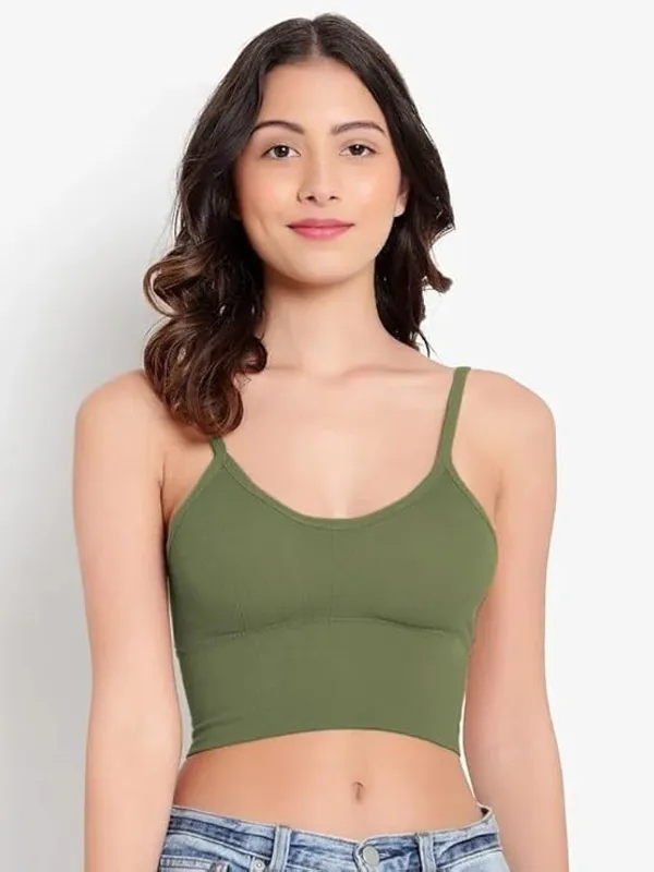 Green_Pink_Grey_Cotton_Padded_Sports_Bra_For_Women