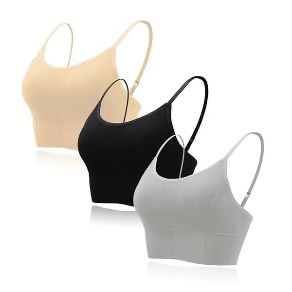 Skin_Black_Grey_Cotton_Padded_Sports_Bra_For_Women