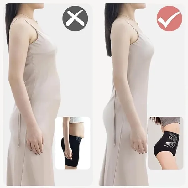 Black_Nylon_Spandex_High_Compression_Waist_Cincher_For_Women