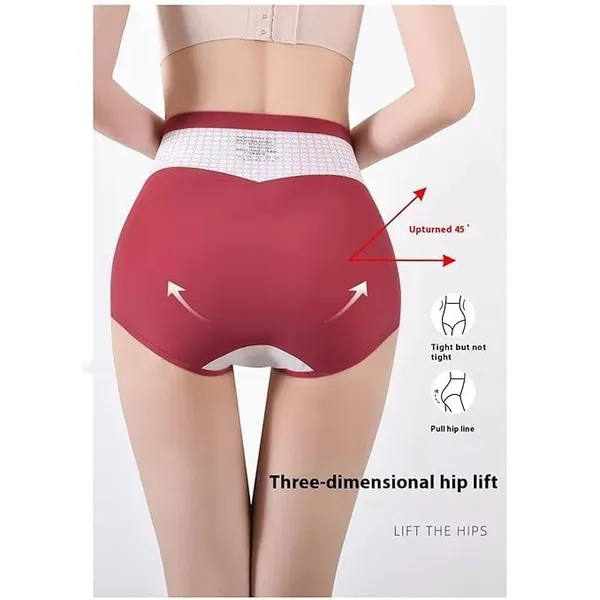 Red_Nylon_Spandex_High_Compression_Waist_Cincher_For_Women