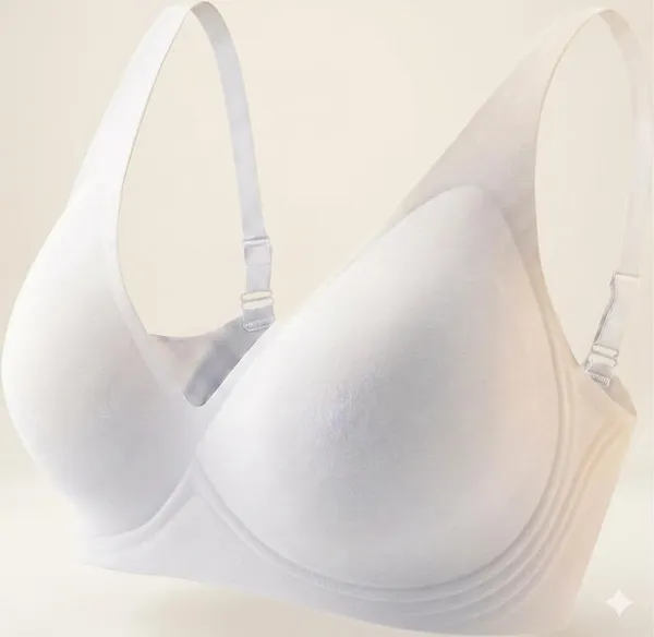 White_Nylon-Spandex_Seamless_Racerback_Wireless_Bra_For_Women