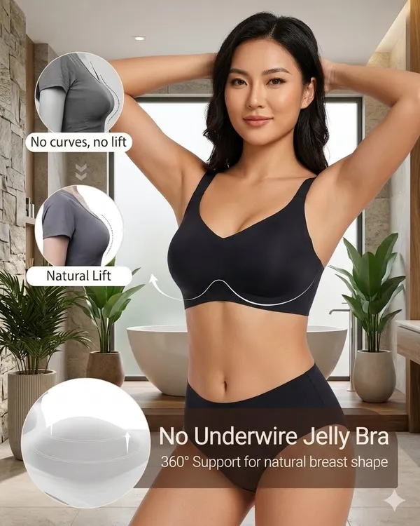 White_Nylon-Spandex_Seamless_Racerback_Wireless_Bra_For_Women
