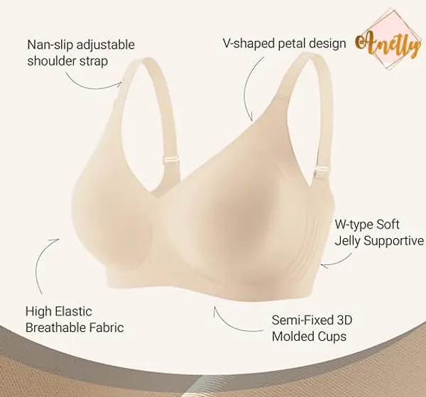 White_Nylon-Spandex_Seamless_Racerback_Wireless_Bra_For_Women