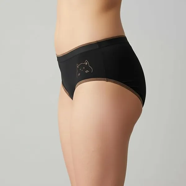 Multicolour_Cotton_Blend_Mid_Waist_Brief_Panty_For_Women