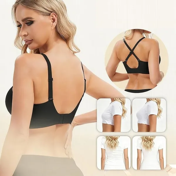 Black_Nylon-Spandex_Seamless_Racerback_Wireless_Bra_For_Women