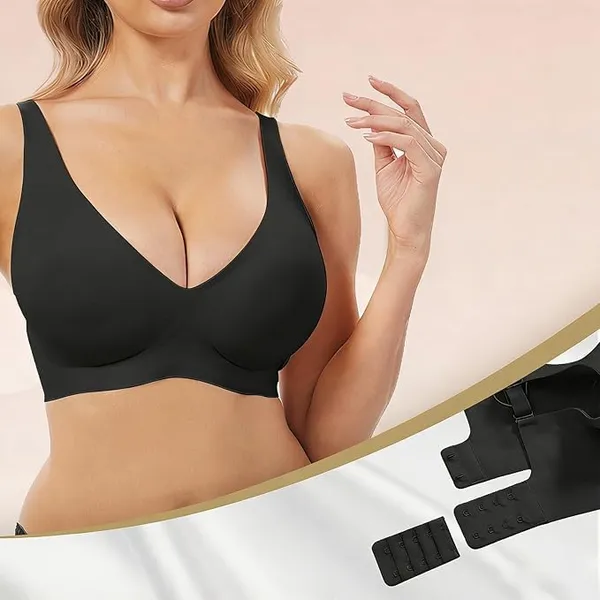 Black_Nylon-Spandex_Seamless_Racerback_Wireless_Bra_For_Women