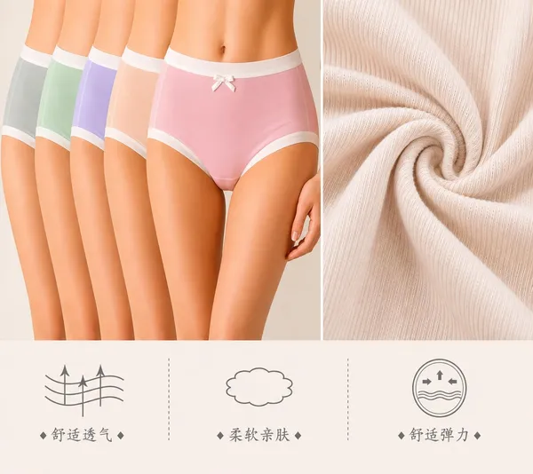 Assorted_Ice_Silk_Seamless_Mid-Waist_Briefs_For_Women