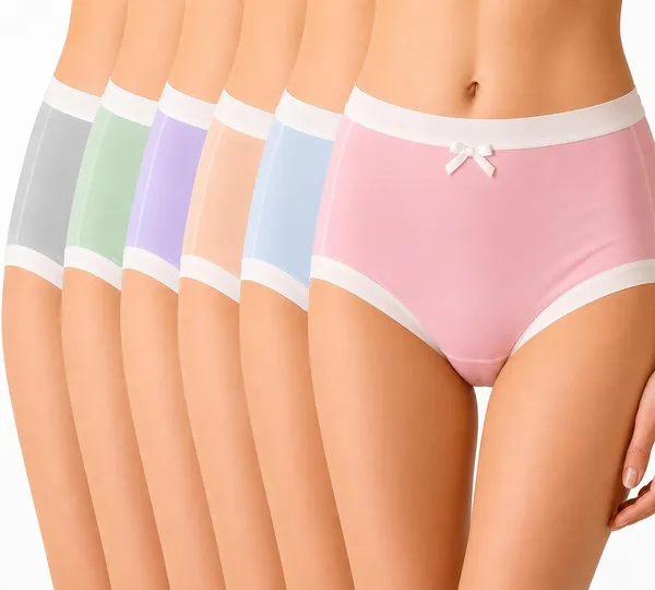 Assorted_Ice_Silk_Seamless_Mid-Waist_Briefs_For_Women