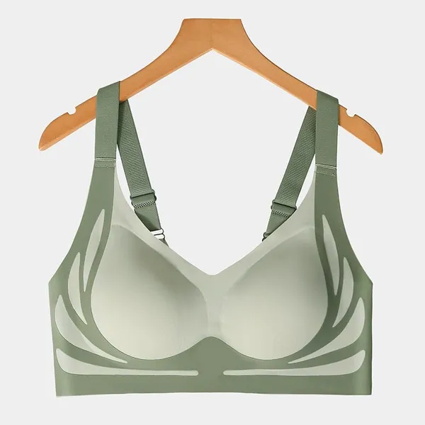 Green_Nylon_Seamless_Wireless_Push-Up_Bra_For_Women