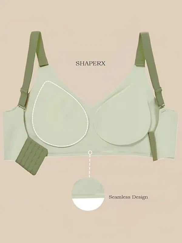 Green_Nylon_Seamless_Wireless_Push-Up_Bra_For_Women