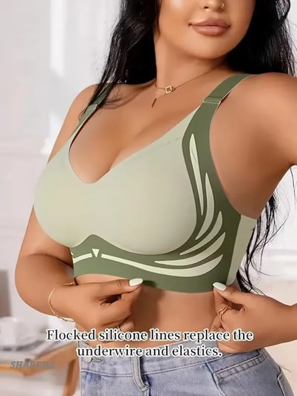 Green_Nylon_Seamless_Wireless_Push-Up_Bra_For_Women