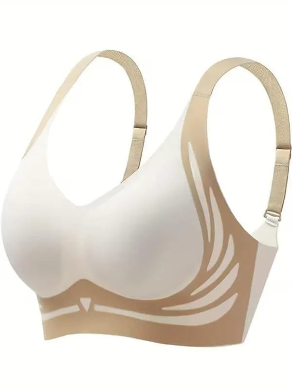 Beige_Nylon_Seamless_Wireless_Bra_For_Women