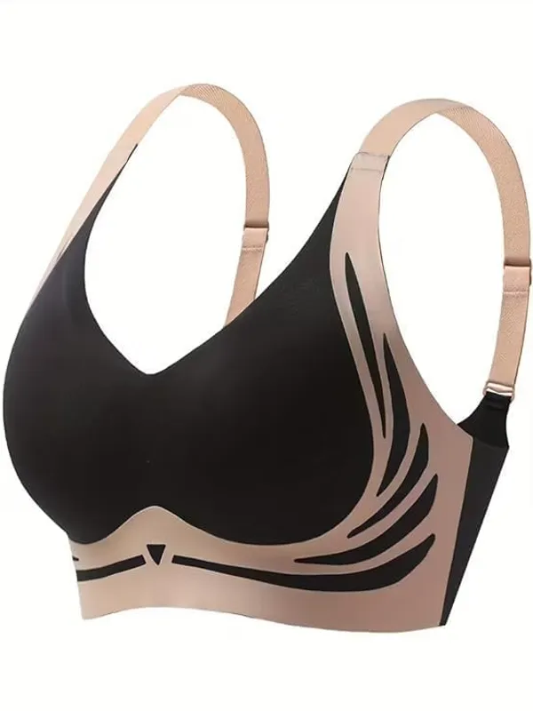 Black_Nylon_Seamless_Wireless_Bra_For_Women