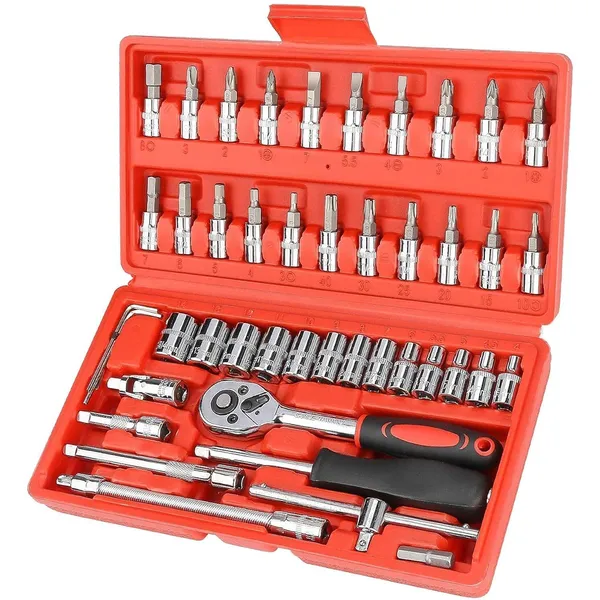 46_In_1_Tool_Kit_With_Screwdriver_Socket_Set_Multi_Purpose_Combination_Hand_Tools_Set_With_Protective_Storage_Case_All_In_One_Repair_Tool_Kit_For_Home_Car_Bike