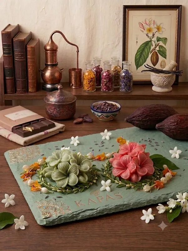 Textured_Floral_Relief_Decorative_Plaque_soye_wax_candle