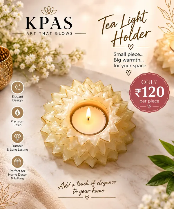 Resin_Lotus_Tealight_Holder