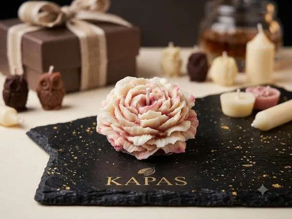 Wax_Floral_Rose_Shaped_Candle