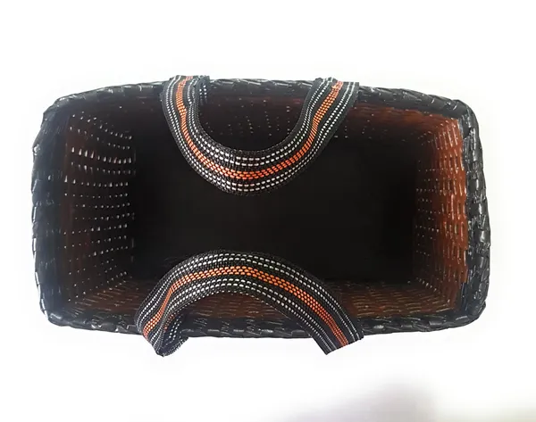 Paperus_Sonas_Creation_Light_&_Dark_Brown,_Carry_Bag,_Picnic_Basket,_Lunch_Bag,_Tiffin_Basket,_Shopping_Bag,_Eco-Friendly,_Handmade,_of_Paper_Ropes_Large_Size_in_Inch_H_11_X_L_14_X_W_7