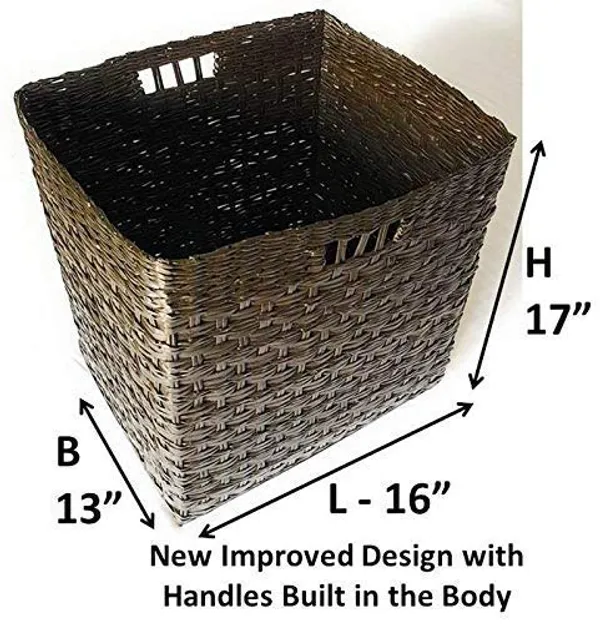 Sonas_Creation_Paperus_New_Improved_Multipurpose_Storage_Basket/Organizer_for_Quilts,_Blankets,_Bedcovers,_Linen,_Bed-Sheets,_Newspapers_or_Magazines_(Size:_Large,_Colour:_Brown)