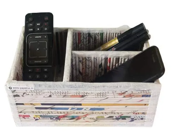 Sonas_Creation_Paperus,_Small,_Multipurpose_Organizer,_for_Stationary,_Bedside_Table_or_Study_Table_or_Office_Table,_Handmade_of_Paper_Ropes_Length_8_Inch,_Width_6_Inch_&_Depth_or_Height_3_Inch