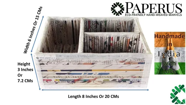 Sonas_Creation_Paperus,_Small,_Multipurpose_Organizer,_for_Stationary,_Bedside_Table_or_Study_Table_or_Office_Table,_Handmade_of_Paper_Ropes_Length_8_Inch,_Width_6_Inch_&_Depth_or_Height_3_Inch