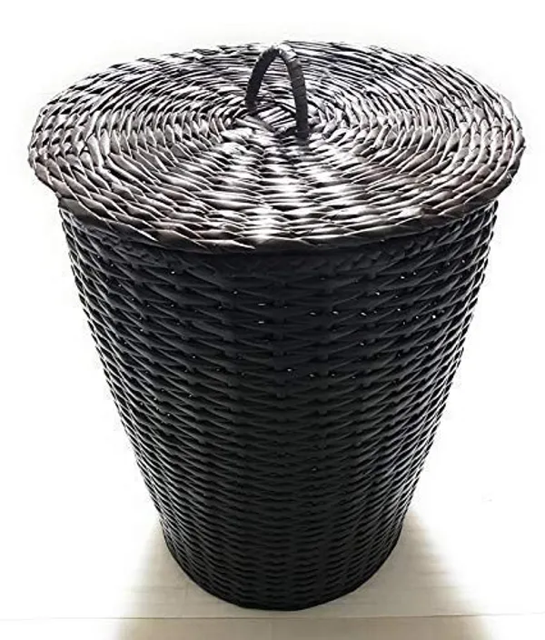 Sonas_Creation_Paperus_Dark_Brown_Large_Laundry_Basket,_Hamper,_Toys_Storage_Basket_with_Lid,_35_Liters,_17_Inches_Tall,_Eco-_Friendly,_Handmade,_of_Paper_Ropes