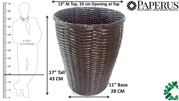 Sonas_Creation_Paperus_Dark_Brown_Large_Laundry_Basket,_Hamper,_Toys_Storage_Basket_with_Lid,_35_Liters,_17_Inches_Tall,_Eco-_Friendly,_Handmade,_of_Paper_Ropes