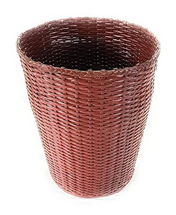 Sonas_Creation_Paperus,_Laundry_Basket,_Hamper,_Toys_Storage_Basket,_Rosewood/Magenta_35_Liters,_17_Inches_Tall_(Eco_Friendly,_Handmade,_Weaved_Out_of_Paper_Ropes)