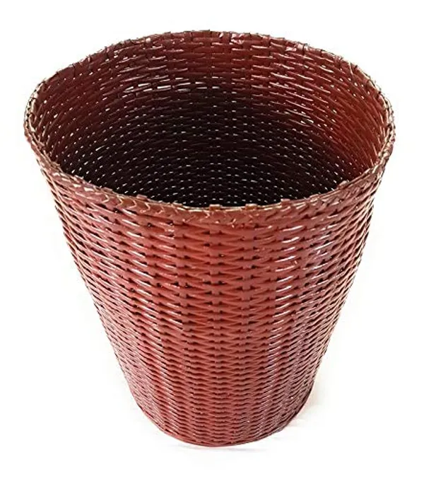 Sonas_Creation_Paperus,_Laundry_Basket,_Hamper,_Toys_Storage_Basket,_Rosewood/Magenta_35_Liters,_17_Inches_Tall_(Eco_Friendly,_Handmade,_Weaved_Out_of_Paper_Ropes)