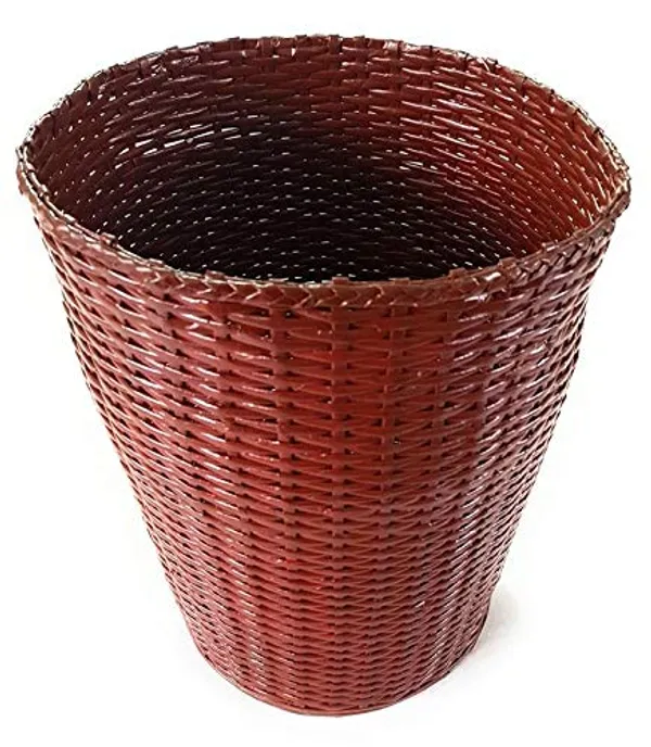 Sonas_Creation_Paperus,_Laundry_Basket,_Hamper,_Toys_Storage_Basket,_Rosewood/Magenta_35_Liters,_17_Inches_Tall_(Eco_Friendly,_Handmade,_Weaved_Out_of_Paper_Ropes)
