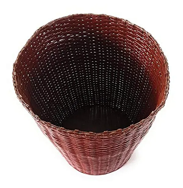 Sonas_Creation_Paperus,_Laundry_Basket,_Hamper,_Toys_Storage_Basket,_Rosewood/Magenta_35_Liters,_17_Inches_Tall_(Eco_Friendly,_Handmade,_Weaved_Out_of_Paper_Ropes)